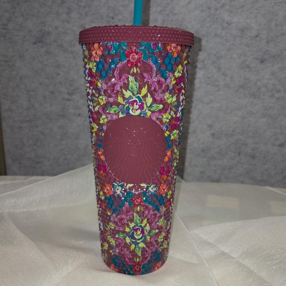 Starbucks Multicolor Floral Tumbler with Lid